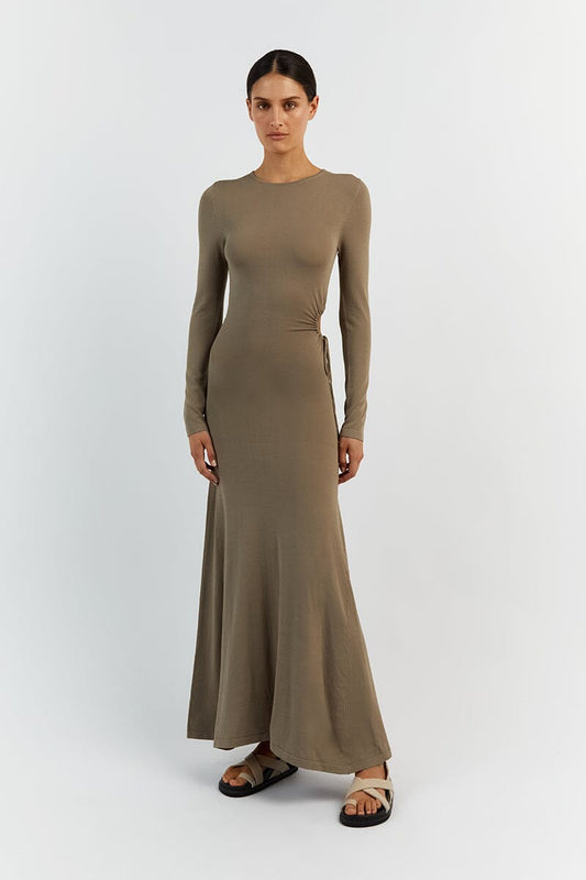GRACE MOSS CREW CUT OUT MIDI Clothing DISSH Boutiques L MOSS