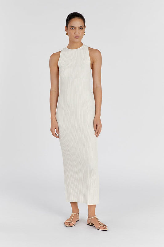 ANDERS CREAM KNIT MIDI DRESS Clothing DISSH Boutiques XL CREAM