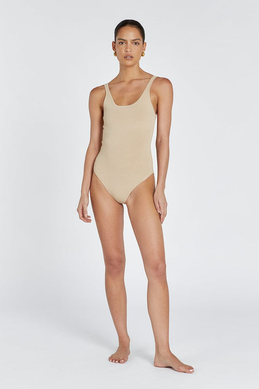 BASE BEIGE BODYSUIT Clothing DISSH Boutiques XS BEIGE