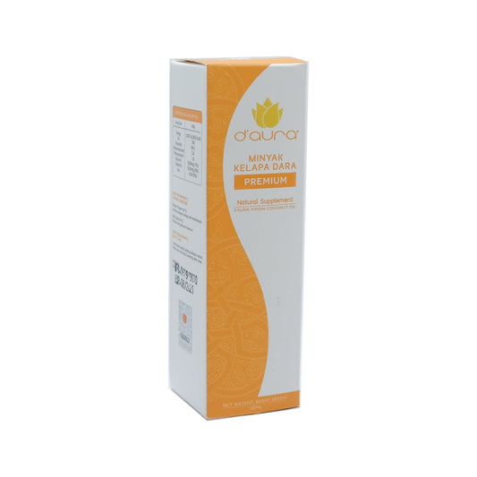 D'Aura, Minyak Kelapa Dara Premium, 130 ml