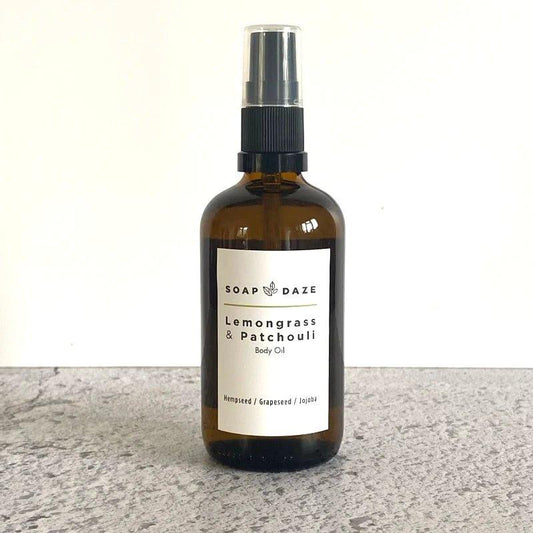 Soap Daze Organic Lemongrass and Patchouli Body Oil