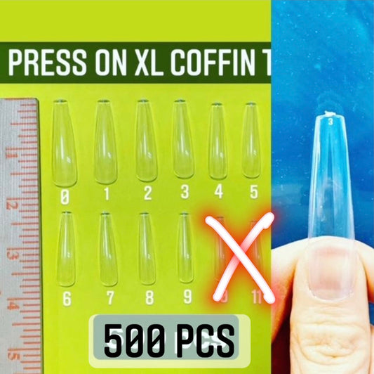 XL Coffin Press-On Full Cover Tips