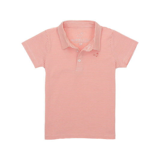 LD Jackson Polo, Coral Stripe