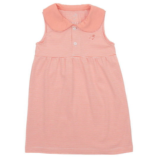 LD Jackson Dress, Coral Stripe