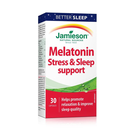 Jamieson Melatonin Stress & Sleep Support 30 Capsules