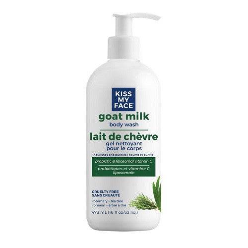 Kiss My Face Goat Milk Body Wash Rosemary + Tea Tree 473ml
