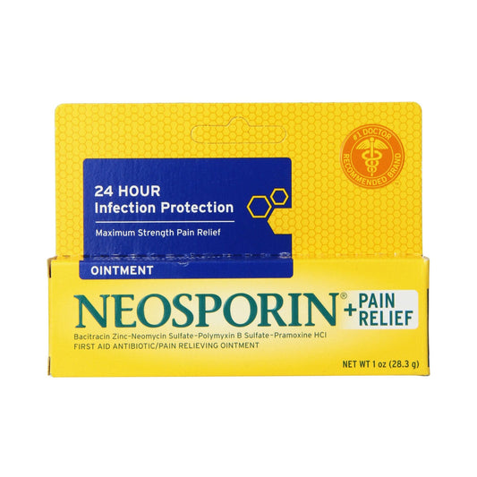 Neosporin® + Pain Relief First Aid Antibiotic with Pain Relief Ointment, 1-ounce tube