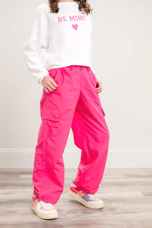 Parachute Cargo Pant, Pink