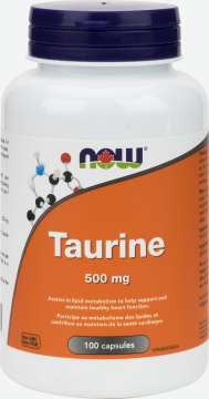 NOW Taurine 500mg | 100 Caps