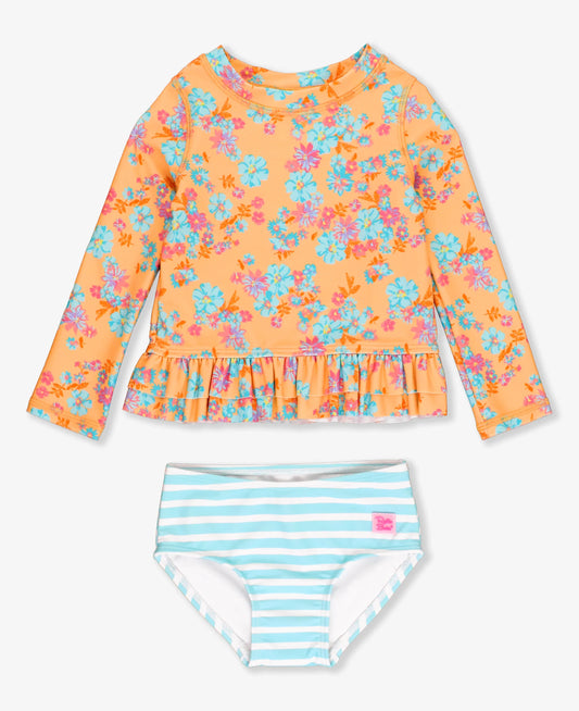Vibrant Valley LS Rash Guard, 2pc