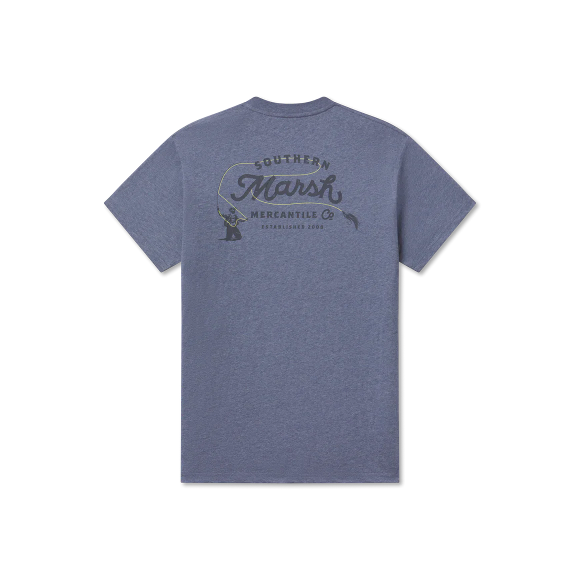 Youth Fly Line Wader Tee, Washed Slate
